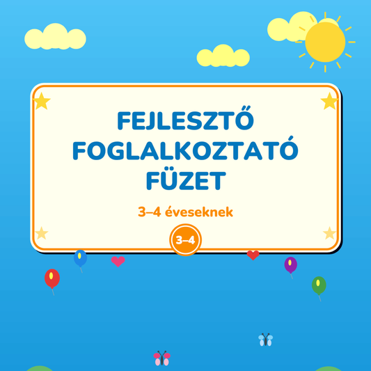 Fejlesztő foglalkoztató füzet 3-4 éveseknek